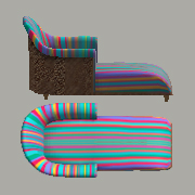 blue Calypso chaise