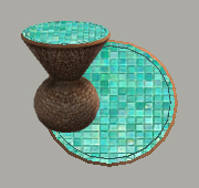 blue Calypso table